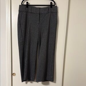 Women's wide leg Pants - black and silver